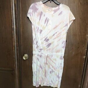 C & C California women's sun ray tie die dress nwt